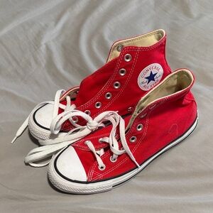 Converse Red Canvas Sneakers